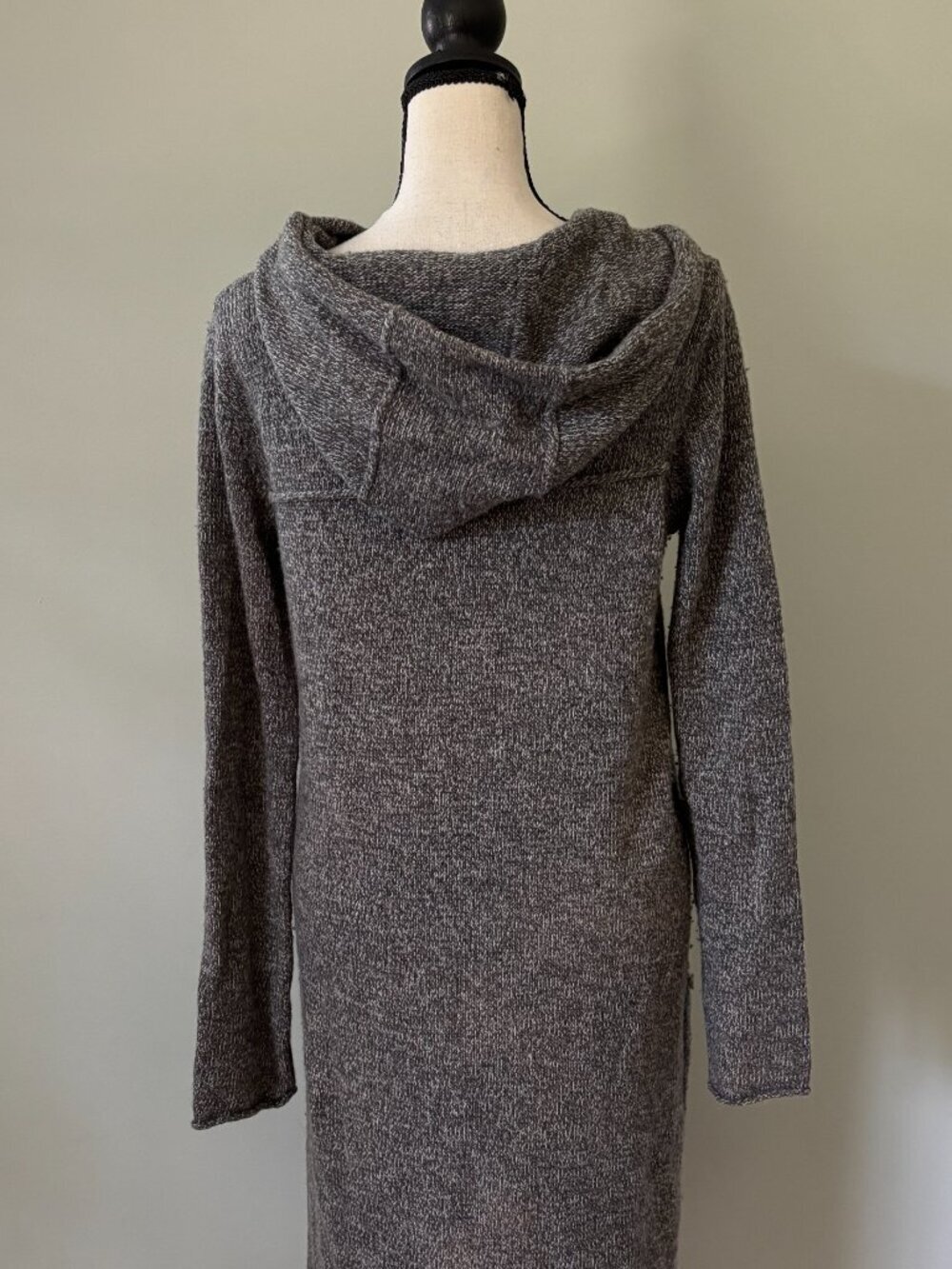 Joie Heather Grey Wool-Blend Hooded Toggle Duster Cardigan โ Size XS Like New - Picture 4 of 7